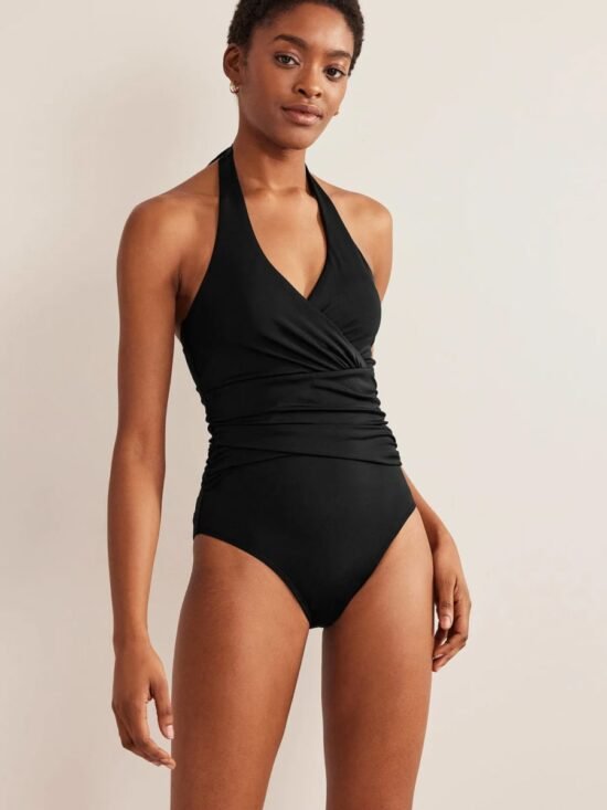 Halter Ruched Swimsuit